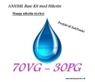 1000ml. Base Kit 70/30 + Med Nikotin