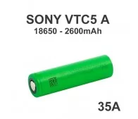 Sony VTC5A 18650 High Drain 25/35A. (2600mAh)