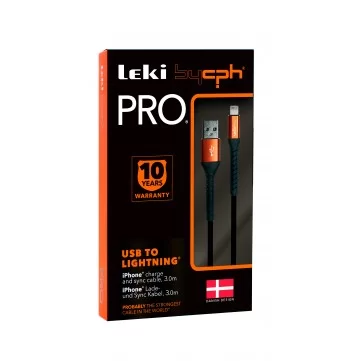 Bycph Pro - USB til Lightning Kabel (3.0mtr)