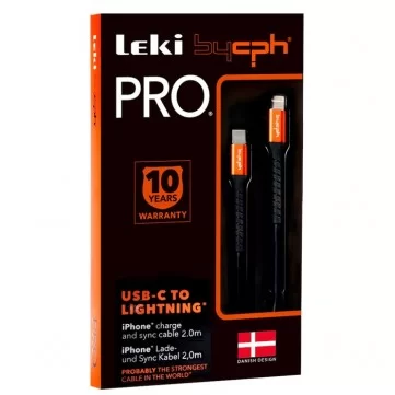 Bycph Pro - USB-C til Lightning Kabel (2.0mtr)