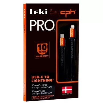 Bycph Pro - USB-C til Lightning Kabel (1.0mtr)