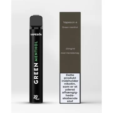 Vapeson E Disposable - Green Menthol 20mg