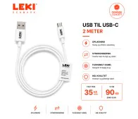 Leki Orange - USB Til USB-C (2.0M)