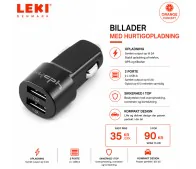 Leki Orange - 2-in-1 billader