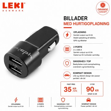 Cph Orange - 3 for 99 - 2-in-1 billader